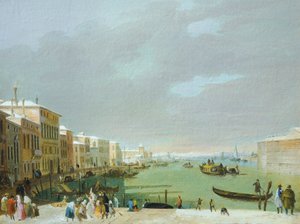 ジュゼッペ・ベルナルディーノ・ビソンの「ヴェネツィアのカーニバル 作： Giuseppe Bernardino Bison