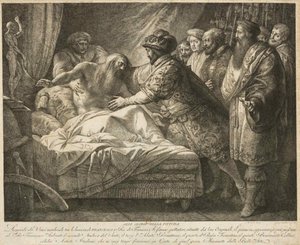 絵画の寓意レオナルド・ダ・ヴィンチの死、c。 1790年。 作： Giuseppe Cades