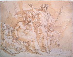バッカスとアリアドネ、1780年代。 作： Giuseppe Cades