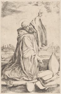 ベネディクト修道会の聖司教...、1620-30。 作： Giuseppe Caletti
