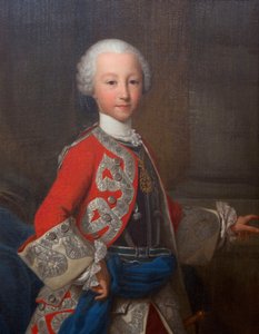 ジュゼッペ・デュプラ（1703-1784）作、サルデーニャのチャールズ・エマニュエル4世の肖像、キャンバスに油彩、97、8x79、5 cm 作： Giuseppe Duprà