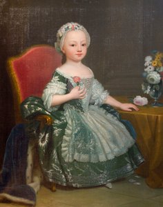 サヴォイアのマリア テレジアの肖像 (1756-1803)、将来のアルトワ伯爵夫人、ジュゼッペ デュプラ (1703-1784) 作、キャンバスに油彩 作： Giuseppe Duprà