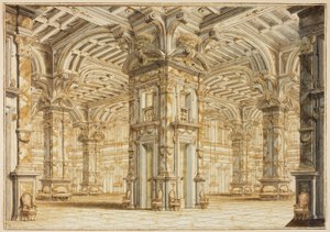 演劇シーンから見たフェスティバルホール 作： Giuseppe Galli Bibiena