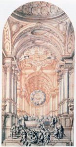「ゴスペル シティのプロジェクト デザイン」、c1716-1756 作： Giuseppe Galli Bibiena