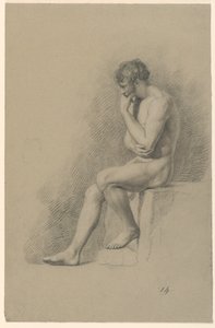 男性ヌードの学術的研究 作： Giuseppe Longhi