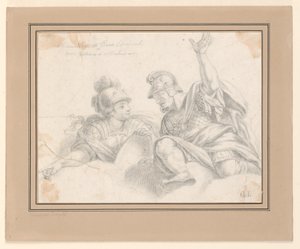 会話中の 2 人のローマ兵 作： Giuseppe Longhi