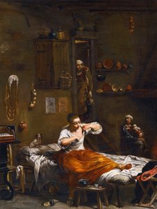 蚤の市 par Crespi 作： Giuseppe Maria Crespi
