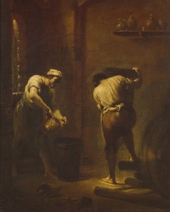 セラーのシーン、1710～1715年頃。 作： Giuseppe Maria Crespi