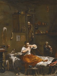 ノミ狩り 作： Giuseppe Maria Crespi
