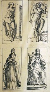 ジュゼッペマリアミテッリによる17世紀のタロットカード 作： Giuseppe Maria Mitelli