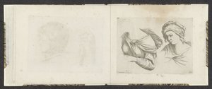 女性の上半身と女性のバスト 作画例（連載タイトル） ミテッリ インタリオ (シリーズ タイトル) 作： Giuseppe Maria Mitelli