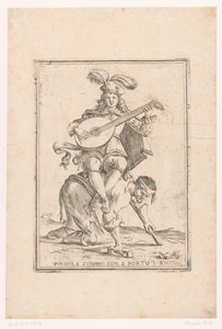 De arme draagt​​ de rijke 貧乏人、私はストロピオ、金持ちを連れてくる (オブジェクトのタイトル) それが世の常（シリーズタイトル） 作： Giuseppe Maria Mitelli