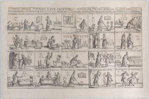 ジョコ・デッレ・ドンネ、E Sue Facende 妻のゲーム、およびその雑用、1654-1718。 作： Giuseppe Maria Mitelli