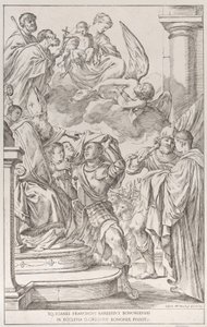 プレート 11: アキテーヌの聖ウィリアム、1678 年。 作： Giuseppe Maria Mitelli