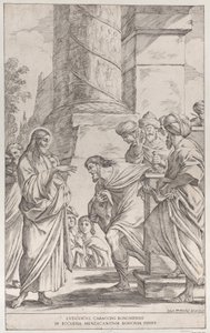 プレート 1: 聖マタイの召命、1678 年。 作： Giuseppe Maria Mitelli