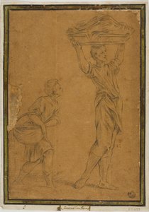 バスケットを運ぶ二人の少年 作： Giuseppe Maria Mitelli