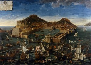 Porto Ferraio (Elbe) (エルバ)、G.M. の絵 テレニ 作： Giuseppe Maria Terreni