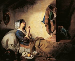 見捨てられた、あるいは落ちぶれた女性 作： Giuseppe Molteni