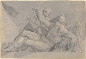 土星 作： Giuseppe Nicolo Vicentino, after Giovanni Antonio Pordenone