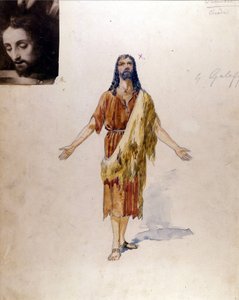 リヒャルト・シュトラウス：ジュゼッペ・パランティ（1881-1946）が1912年にミラノのスカラ座劇場でヨカナーンの役を演じた「サロメ」の衣装 作： Giuseppe Palanti