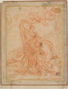 アブラハムの犠牲（レクトと裏面） 作： Giuseppe Passeri