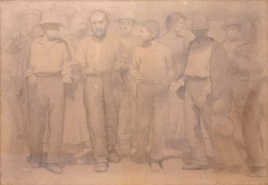 第 4 州の漫画 作： Giuseppe Pellizza da Volpedo