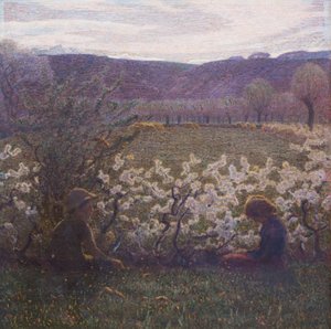 花の牧草地 作： Giuseppe Pellizza da Volpedo