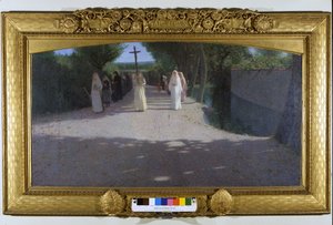 行列です。ジョバンニ・ペッリッツァ・ダ・ボルペド（1868-1907）の絵画