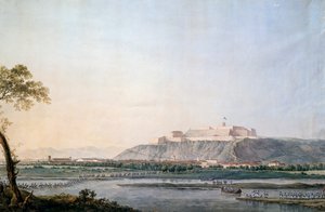 スクリビアを横切るフランス軍、ジュゼッペ・ピエトロ・バジェッティ（1764-1831）の絵画、ナポレオン戦争、イタリア