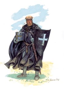 エルサレムの聖ヨハネ騎士団（ホスピタラー）の兵士 - ホスピタラー騎士団（聖ヨハネ騎士団） - Nights Hospitaller (Knights of St. John) 作： Giuseppe Rava