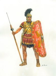 古代ローマ：プレトリアンガードの兵士 - Praetorian Guard - イラスト：Giuseppe Rava 作： Giuseppe Rava