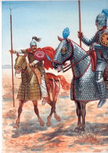 後期ローマ帝国のカタフラクトとクリバナリイ