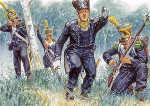 最初の帝国：森の中の軽歩兵ヴォルティグール - First empire：森の中の軽歩兵ヴォルティグール - イラスト：Giuseppe Rava