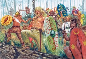 ドイツ戦士の大群 - Horde of germanic warriors - ゲルマン戦士の大群 作： Giuseppe Rava