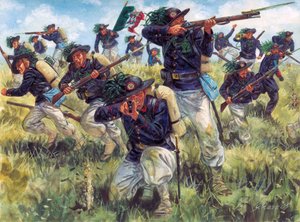 1859年のイタリアキャンペーン（第二次イタリア独立戦争）：活躍するイタリア軍のベルサグリエリ - 第二次イタリア独立戦争（オーストリア・フランコ戦争、オーストリア・サルデーニャ戦争、オーストリア・ピエモンテ戦争、1859年イタリア戦争）：イタリアのベル 作： Giuseppe Rava