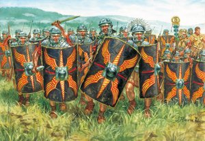 古代ローマ帝国：軍団兵 - ローマ帝国：軍団兵 - イラスト：Giuseppe Rava 作： Giuseppe Rava