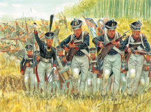 ロシアの作戦：1812年、ナポレオン1世（1769-1821）軍に対するロシアの歩兵部隊 - フランスのロシア侵攻：ナポレオン1世の大軍に対するロシア帝国歩兵部隊