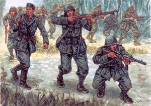 第二次世界大戦 イタリア・ギリシャ戦争 イタリア兵 作： Giuseppe Rava