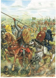 キリスト教傭兵騎士ロドリゴ・ルイス・デ・ビバルの『ル・シッド』（挿絵） 作： Giuseppe Rava