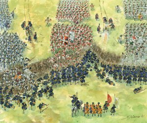 スペイン継承戦争：ドナインの戦い（7月24日 作： Giuseppe Rava