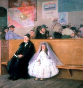 駅にて、c1870-1900 作： Giuseppe Ricci