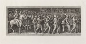 1796 年 5 月 15 日のミラノへのフランス人の入場 作： Giuseppe Rosaspina, after Andrea Appiani
