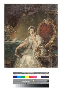 女性のポートレート 作： Giuseppe Tominz