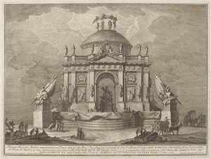「チャイネ」フェスティバルのための平和に捧げられた寺院 作： Giuseppe Vasi after Giuseppe Palazzi
