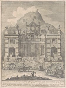1778 年の中国の 2 番目の機械: モンテ テスタッチョ近くの住居 作： Giuseppe Vasi, after Giuseppe Palazzi