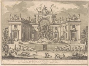 1766年の中国のプリマ・マッキナ：オルフェウス宮殿 作： Giuseppe Vasi, after Giuseppe Palazzi, after Paolo Posi