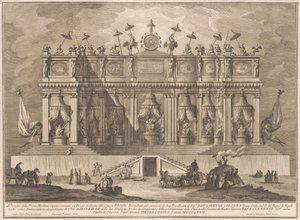 1772年の中国のプリマチーナ：中国哲学に捧げられた建物 作： Giuseppe Vasi, after Giuseppe Palazzi, after Paolo Posi