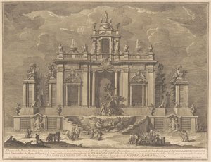 1774年の中国のプリマ・マッキナ：ヘスペリデスの庭のヘラクレスとドラゴン