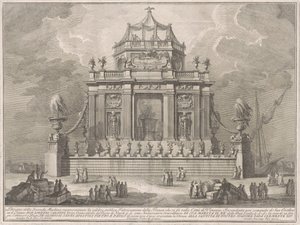 1773年の中国のためのSeconda Macchina：ヴェネツィアのTheriacの準備 作： Giuseppe Vasi, after Giuseppe Palazzi, after Paolo Posi