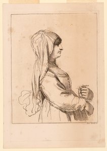 ロザリオを持つ女性 作： Giuseppe Zocchi